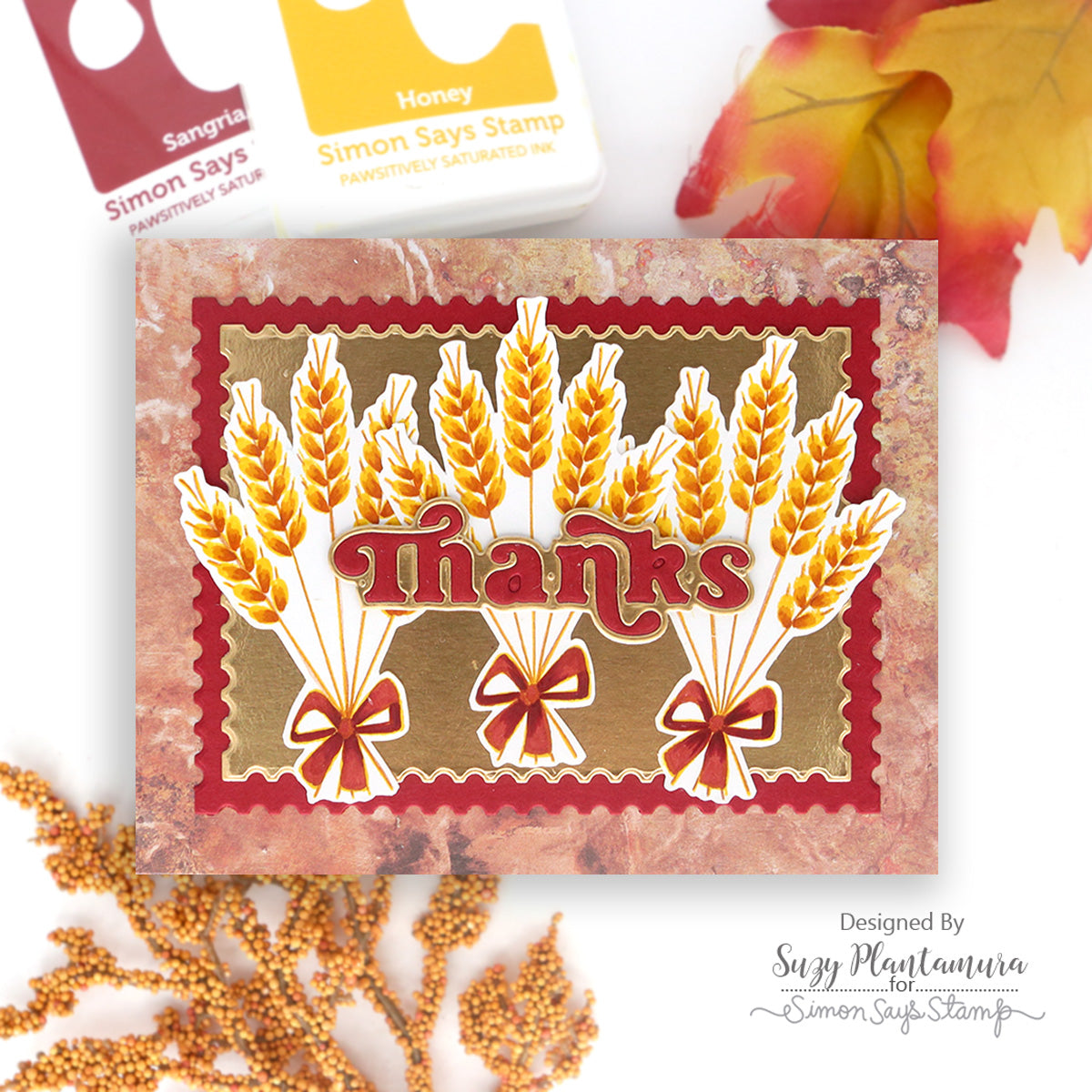 Simon Says Clear Stamps Counting Blessings 3343ssc Thanks Card | color-code:ALT01