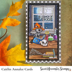 Sweet November Stamps Midnight Halloween Adventures Stamp Set snsmdhw23 Cat