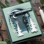 Simon Says Stamp Holiday Duo Pre-Scored Cards set895sc DieCember Christmas Card | color-code:ALT01