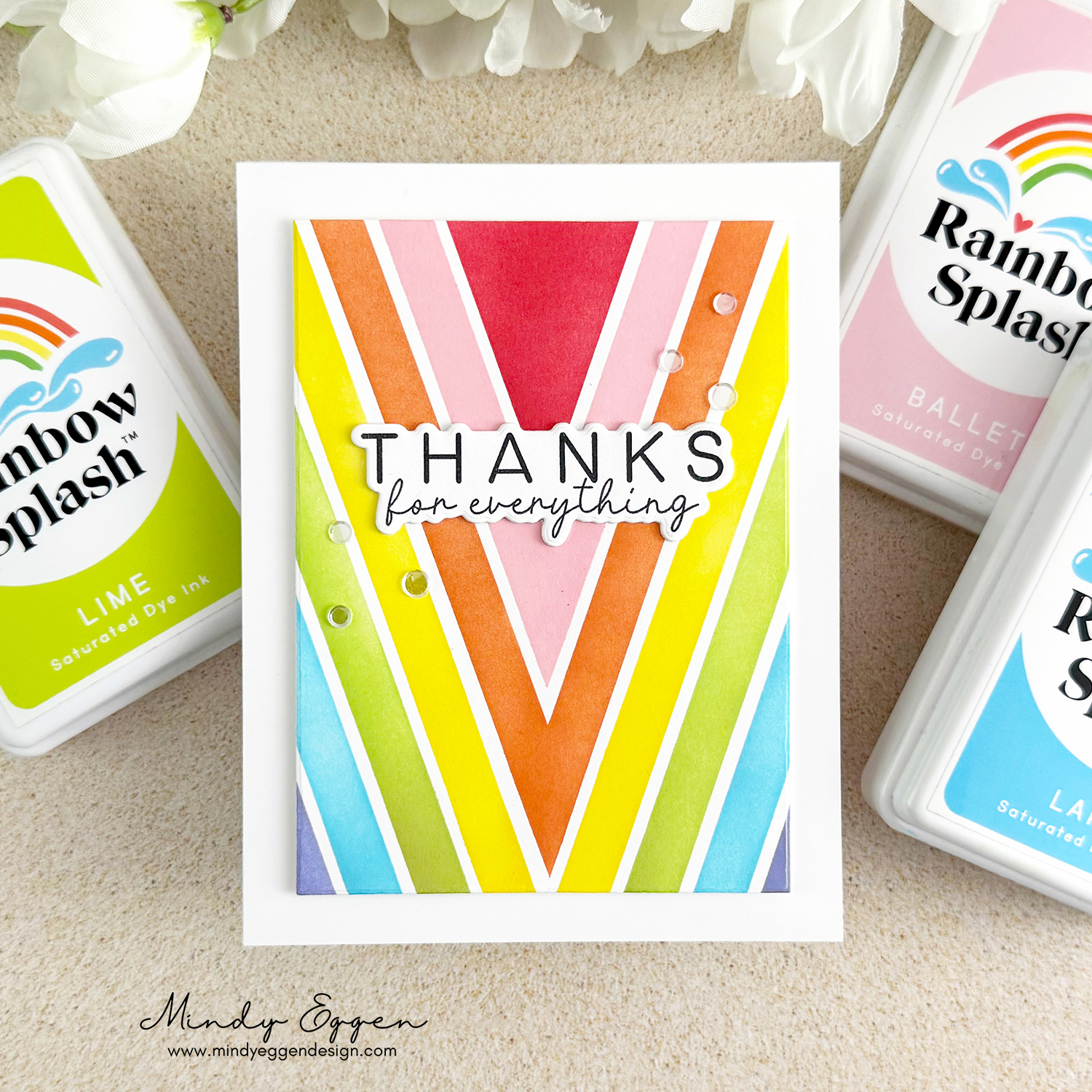 Rainbow Splash Ink Pad and Re-Inker Set Dandelion with Large Brush rs7setlg Splendor | color-code:ALT01