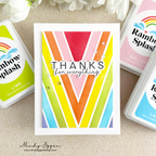 Rainbow Splash Ink Pad Lime rsi8 Thank You Card  | color-code:ALT02