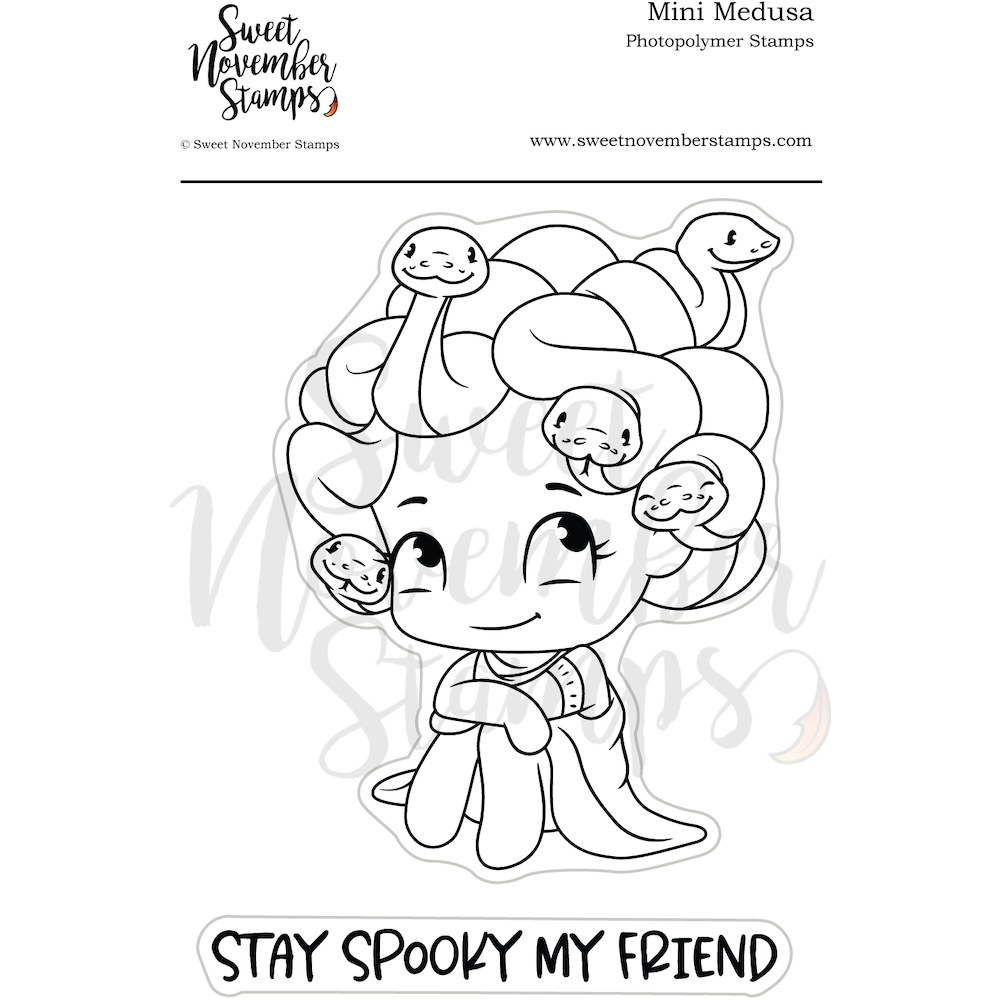 Sweet November Stamps Mini Medusa Clear Stamp Set snsmmhw23
