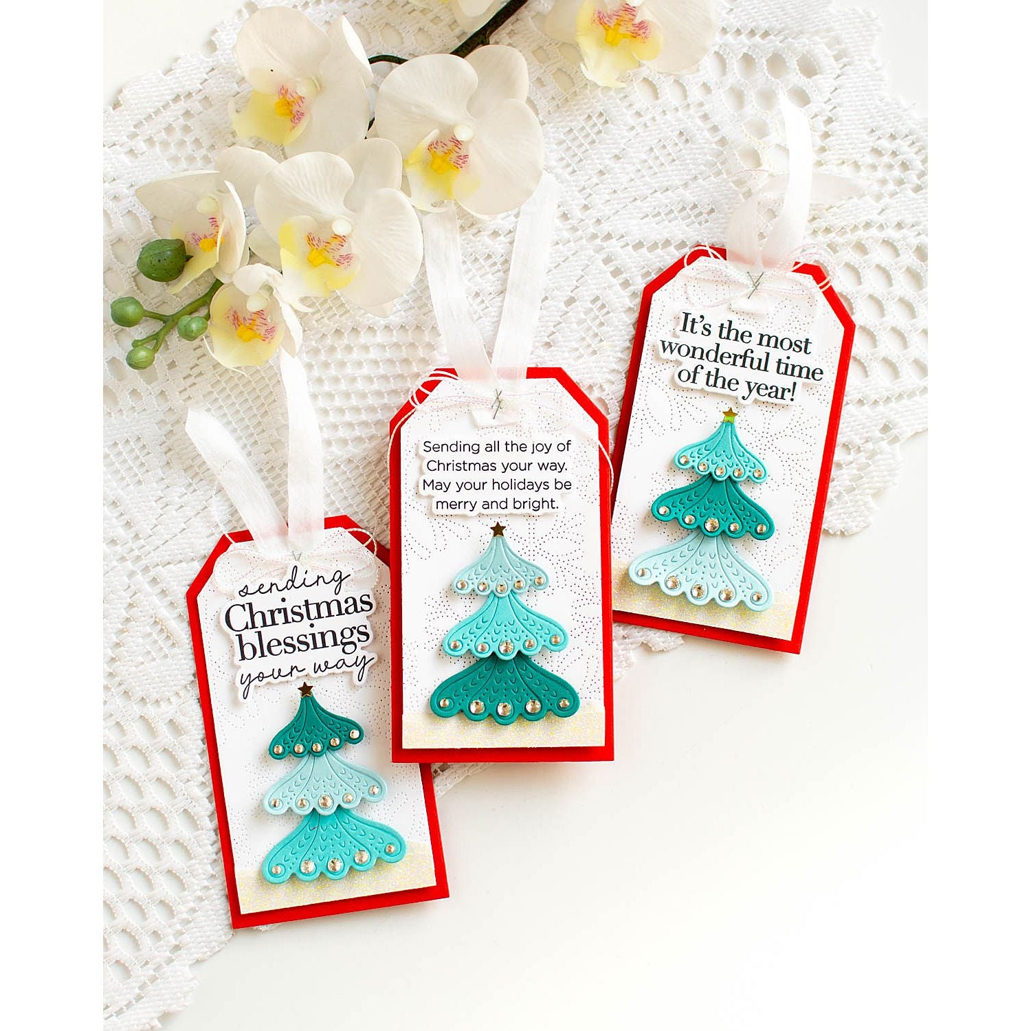 Simon Says Stamp Mini Stars Embellishments 1025ms Sugar and Spice Holiday Tags