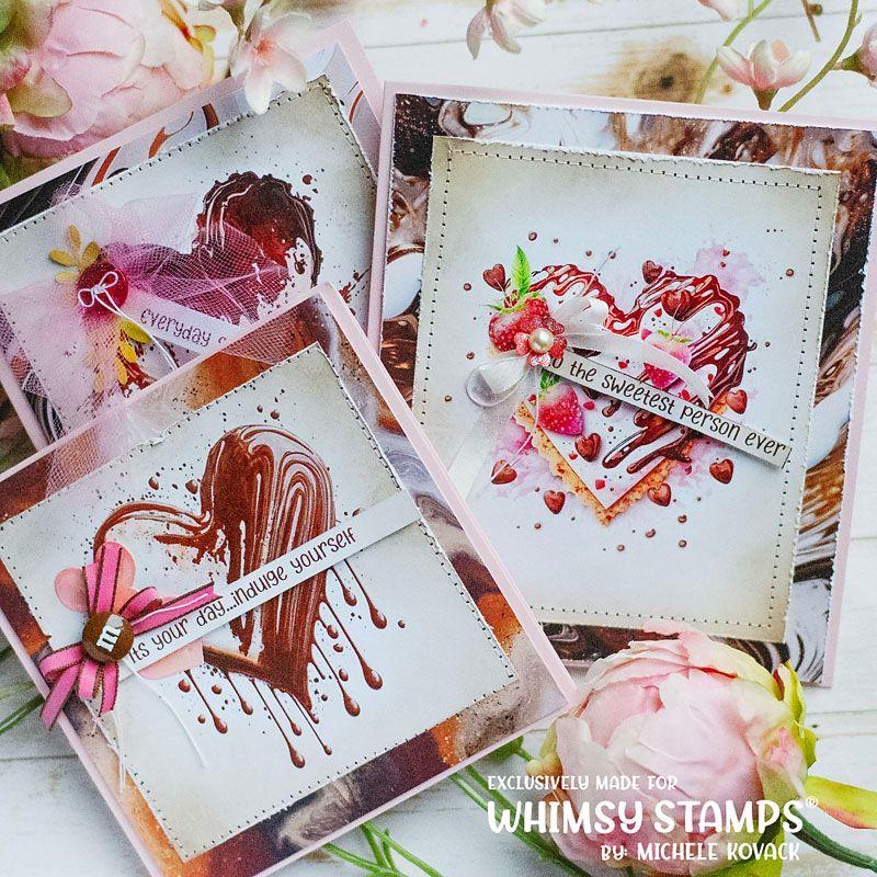 Whimsy Stamps Chocolate Caramel Coffee 6x6 Paper Pack wsdp04a chocolate hearts
