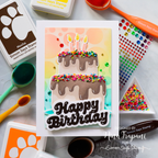 Simon Says Stamp Pawsitively Saturated RE-INKER MOCHA ssr030 Birthday Card | color-code:ALT01