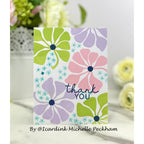 Simon Says Clear Stamps Mod Plants 2142msc Rain or Shine Thank You Card