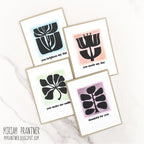 Simon Says Stamp Set of 2 Stencils Mod Plants Blocks 1062mtc Rain or Shine Card Set | color-code:ALT02