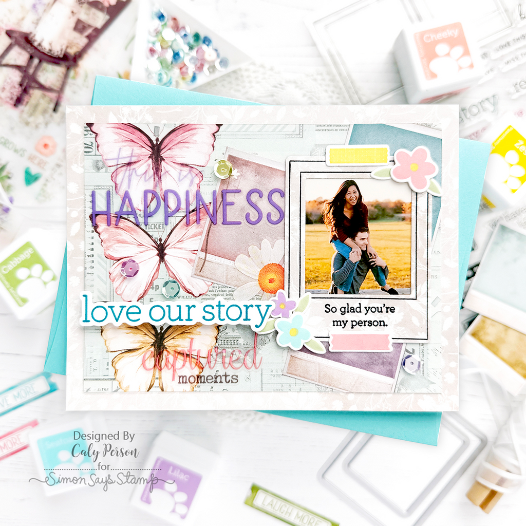 CZ Design Stamps and Dies Modern Scrapbook set981ms Anniversary Card | color-code:ALT11