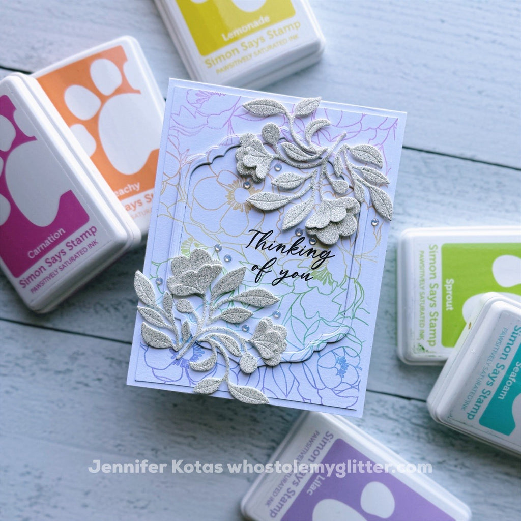 Simon Says Stamp Modern Teardrops Wafer Dies 1367sd Happy Camper Thinking of You Card | color-code:ALT02