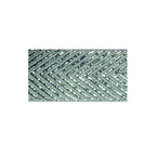 Morex Ribbon 7/8 Inch Aqua And Silver Herringbone Metallic 5 Yards Close Up Swatch