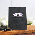 Simon Says Stamp Set of 5 Stencils Mosaic Petals 1082st You Are My Favorite Wedding Card | color-code:ALT01