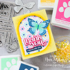 Simon Says Stamp Set of 5 Stencils Mosaic Petals 1082st You Are My Favorite Thank You Card | color-code:ALT04