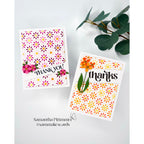 Simon Says Stamp Set of 5 Stencils Mosaic Petals 1082st You Are My Favorite Thanks Cards