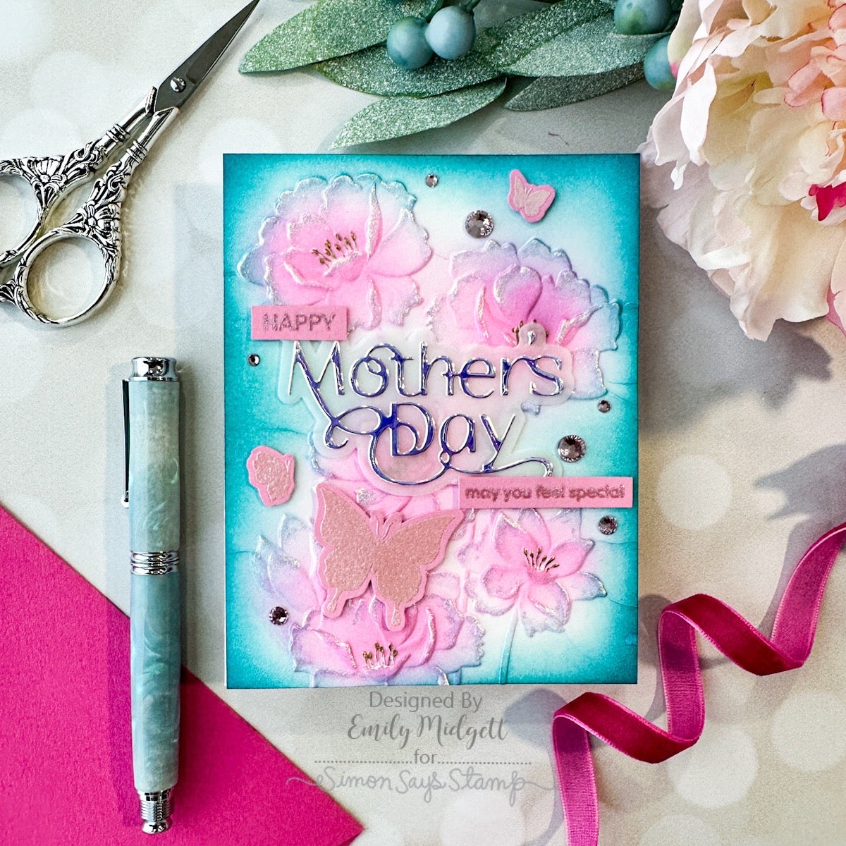 Simon Says Stamp Mother's Day Wafer Dies 1303sdc You Are My Favorite Mother's Day Card | color-code:ALT06