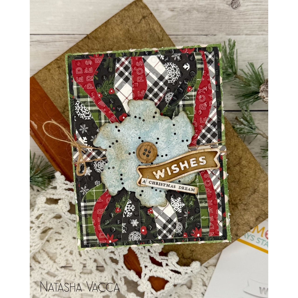 Simon Says Stamp Mountain Horizon Wafer Die 1494md DieCember Holiday Card