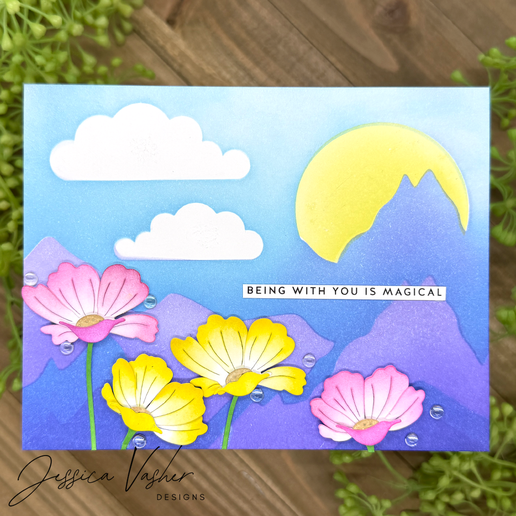Simon Says Stamp Stencils Mountainscape 1092st Friend Like You Love Card