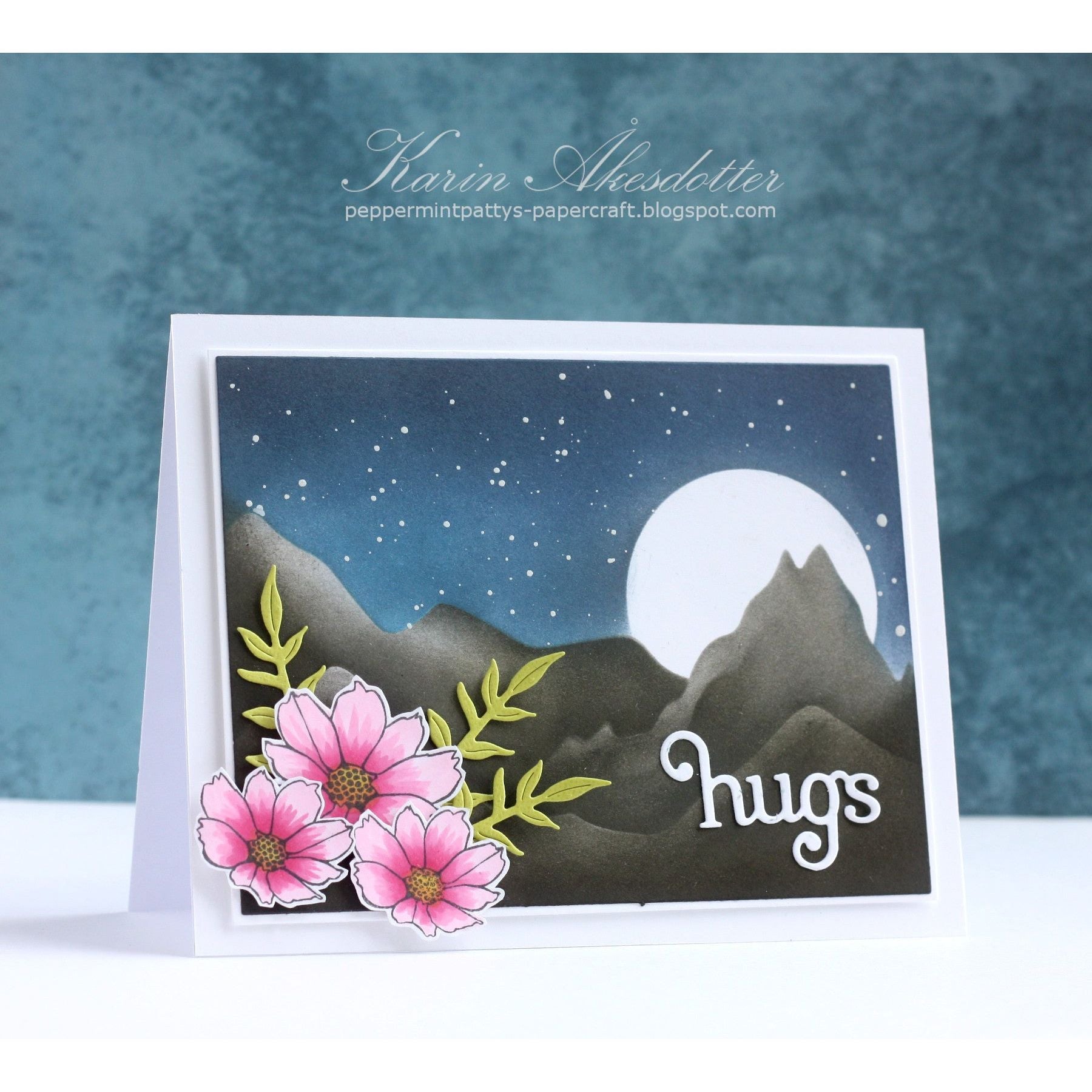 Simon Says Stamp Stencils Mountainscape 1092st Friend Like You Hugs Card