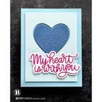 Simon Says Stamp My Heart Is With You Wafter Dies 1546sd Heart to Heart