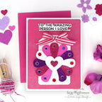 Simon Says Stamp My Love Greetings Wafer Dies sssd112993c Smitten Love Card
