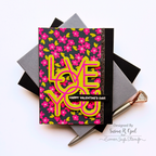 Simon Says Clear Stamps My Love Greetings sss302809c Smitten Valentine's Day Card