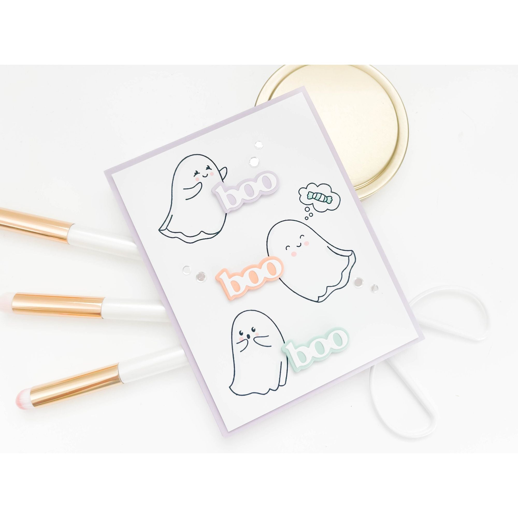 Simon Says Clear Stamps My Boo 2265ssc STAMPtember Halloween Card