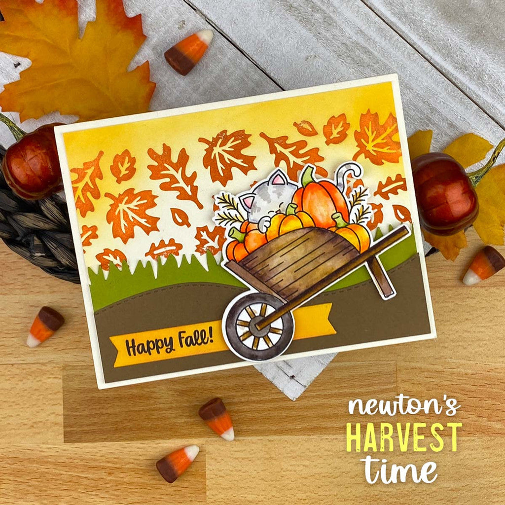 Newton's Nook Designs Newton's Harvest Time Dies nn2308d03 fall card
