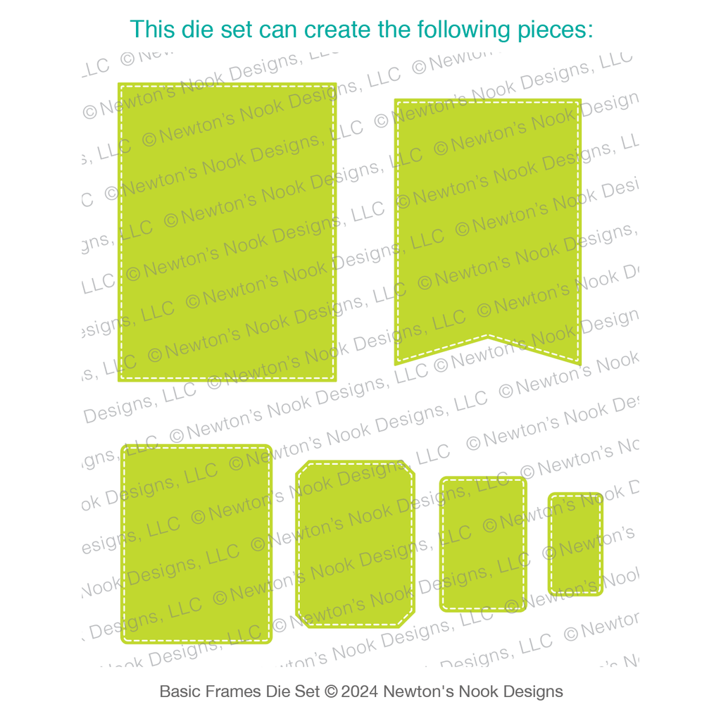 Newton's Nook Designs Basic Frames Dies nn2403d02 layout