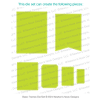Newton's Nook Designs Basic Frames Dies nn2403d02 layout