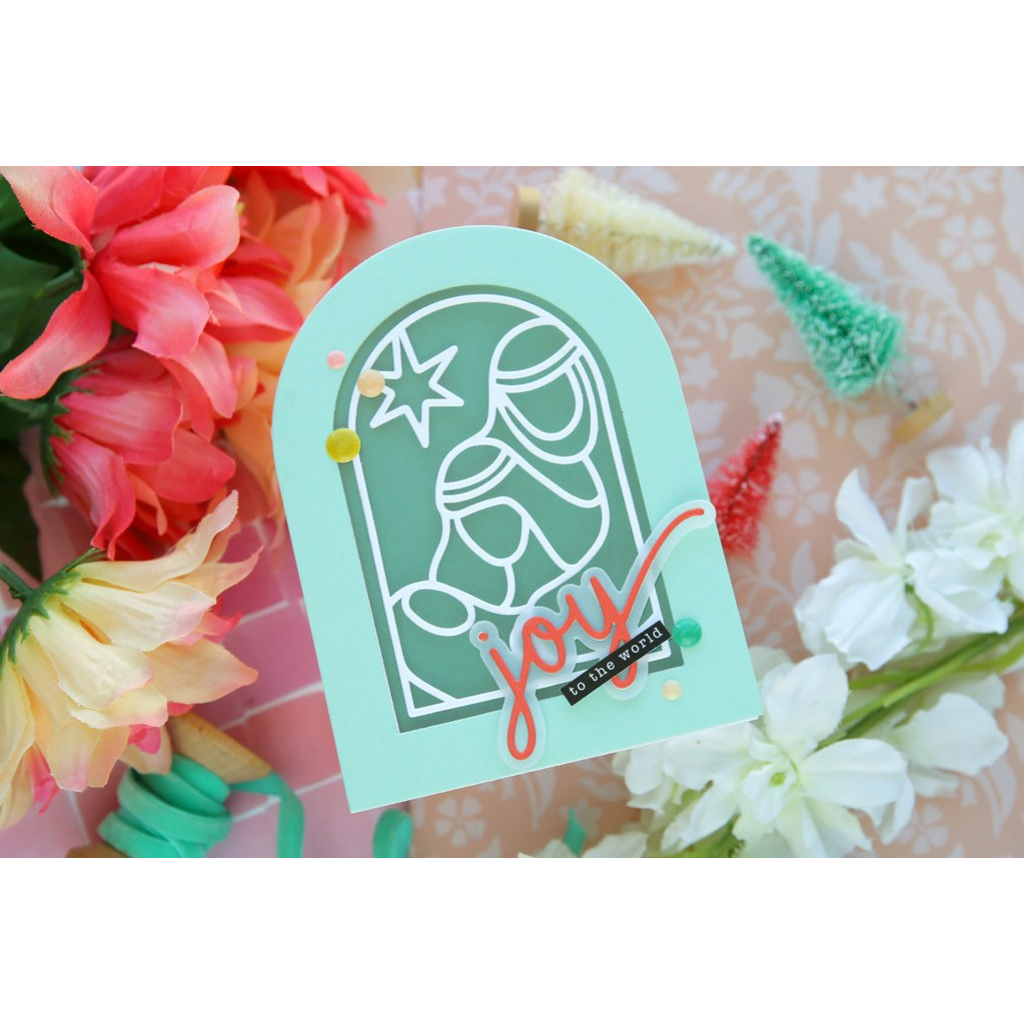 Simon Says Stamp The Nativity Wafer Dies 1488sd And Everything Nice Christmas Card | color-code:ALT04