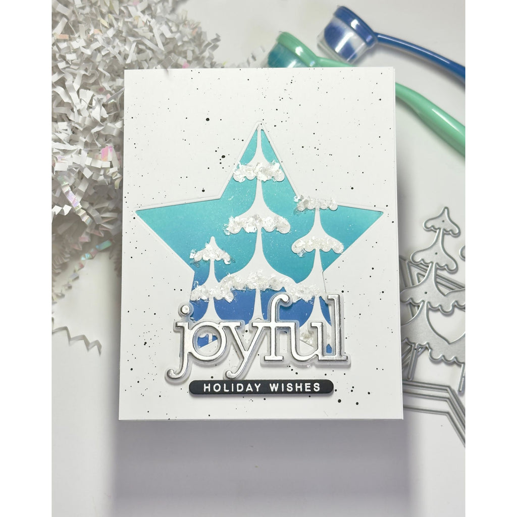 Simon Says Stamp Nested Stars Wafer Dies 1385sd And Everything Nice Christmas Card