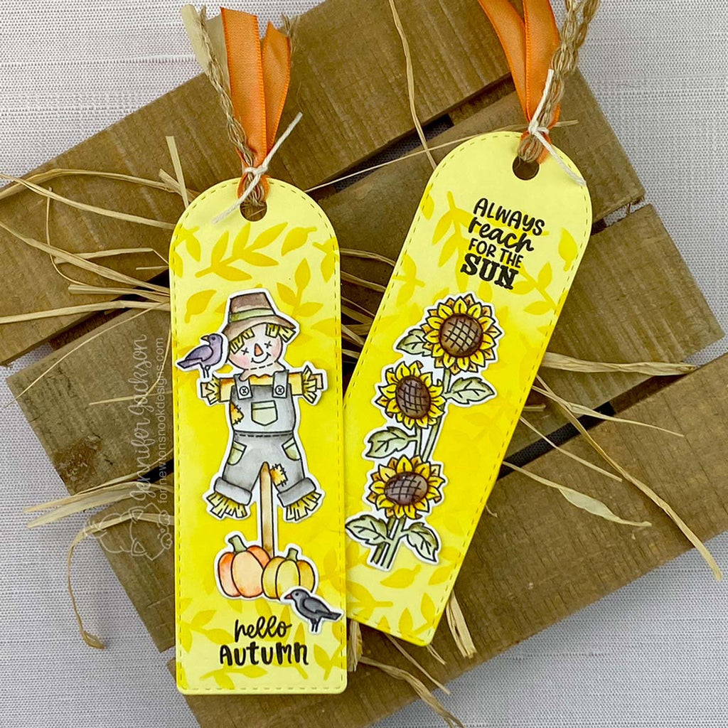 Newton's Nook Designs Autumn Fields Clear Stamp and Die Set bookmarks