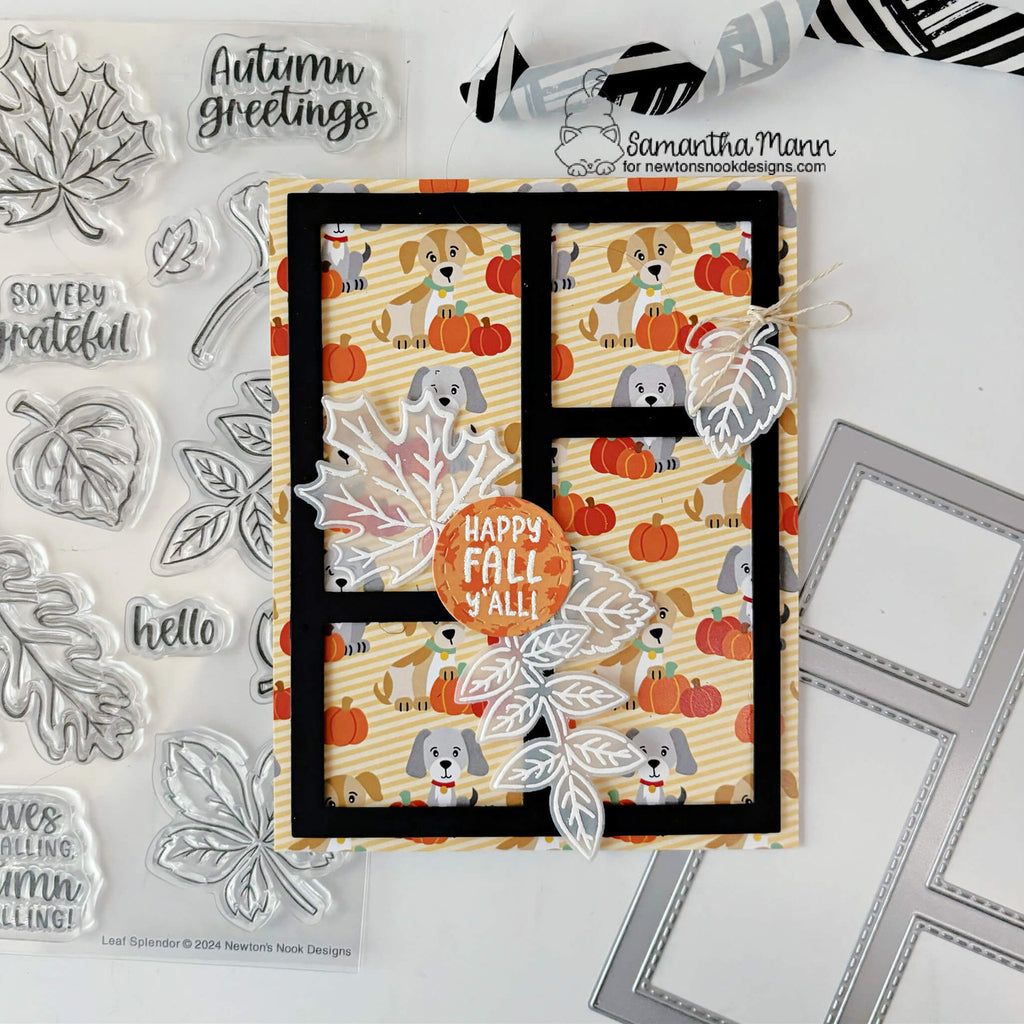 Newton's Nook Designs Leaf Splendor Dies nn2409d05* happy fall