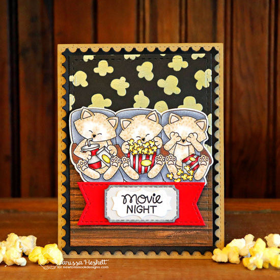 Newton's Nook Designs Popcorn Stencil nn1905t01 cats