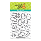 Newton's Nook Designs Snowman Postage Sampler Clear Stamp and Die Set image 2