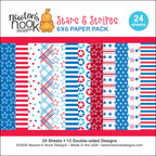 Newton's Nook Designs Stars and Stripes 6x6 inch Paper Pad nn2606p01