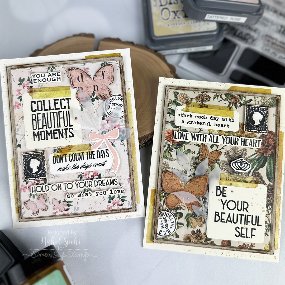 Simon Says Stamp Artful Palette Wafer Dies 1587sdc Encouragement Cards | color-code:ALT14