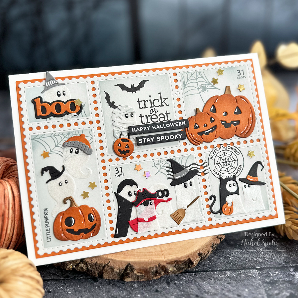Simon Says Stamp Costume Ghost Parade Wafer Dies s1067 STAMPtember Halloween Card | color-code:ALT07
