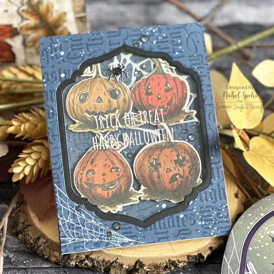 Simon Says Stamp Pumpkinhead Wafer Dies 309sss Halloween Card | color-code:ALT09