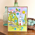 Simon Says Stamp No Place Like Home Wafer Dies 1277sdc Rain or Shine Easter Card