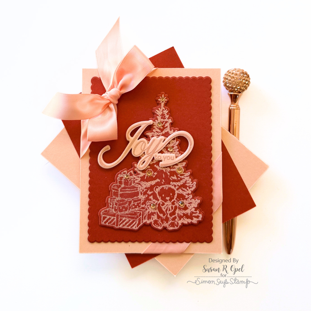 Simon Says Stamps and Dies Nostalgic Christmas set1085nc And Everything Nice Christmas Card