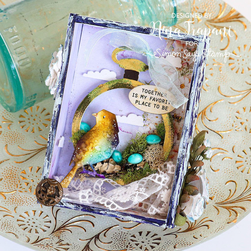 Tim Holtz Sizzix Vault World Travel Thinlits Dies 666606 bird | color-code:ALT01