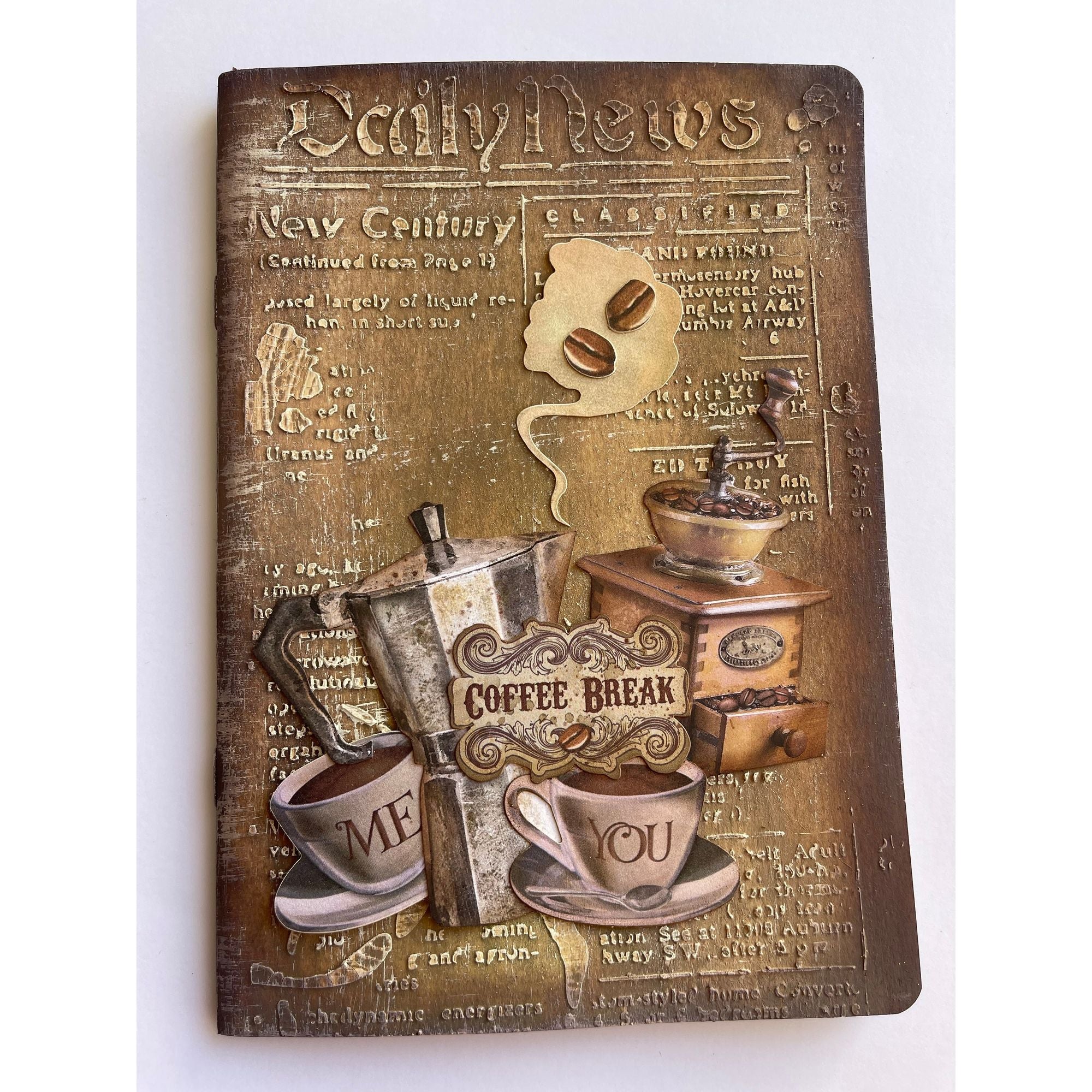 Stamperia Coffee And Chocolate Daily News Stencil kstd149 coffee