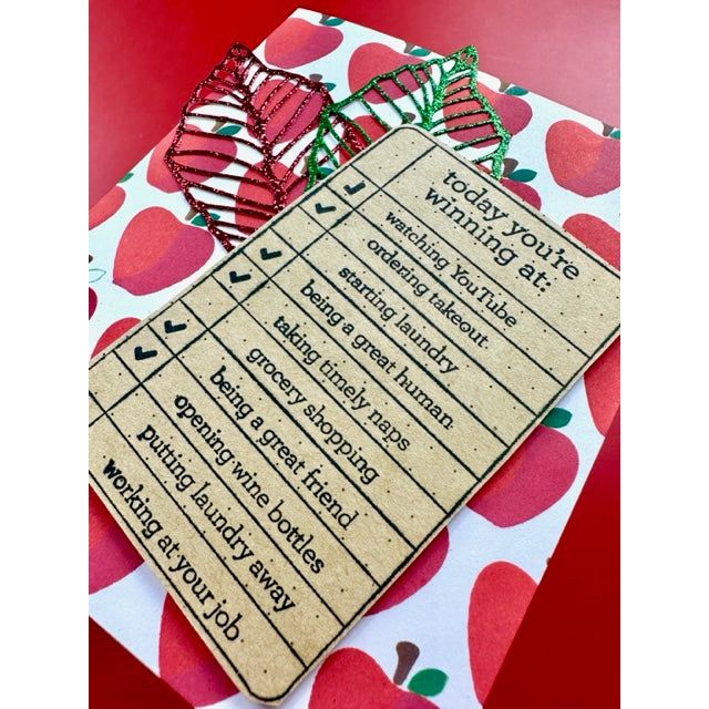 CZ Design Noted Wafer Dies czd201c Just A Note Friend  Card