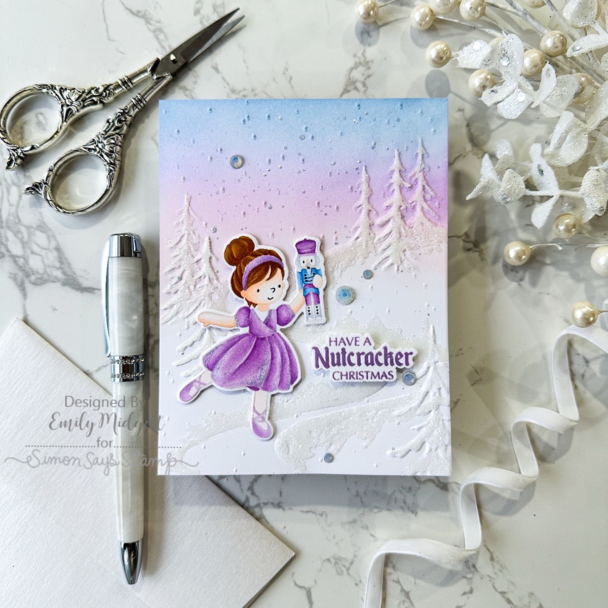 Simon Says Stamp Nutcracker Christmas Wafer Dies 1496sdc And Everything Nice Christmas Card | color-code:ALT01