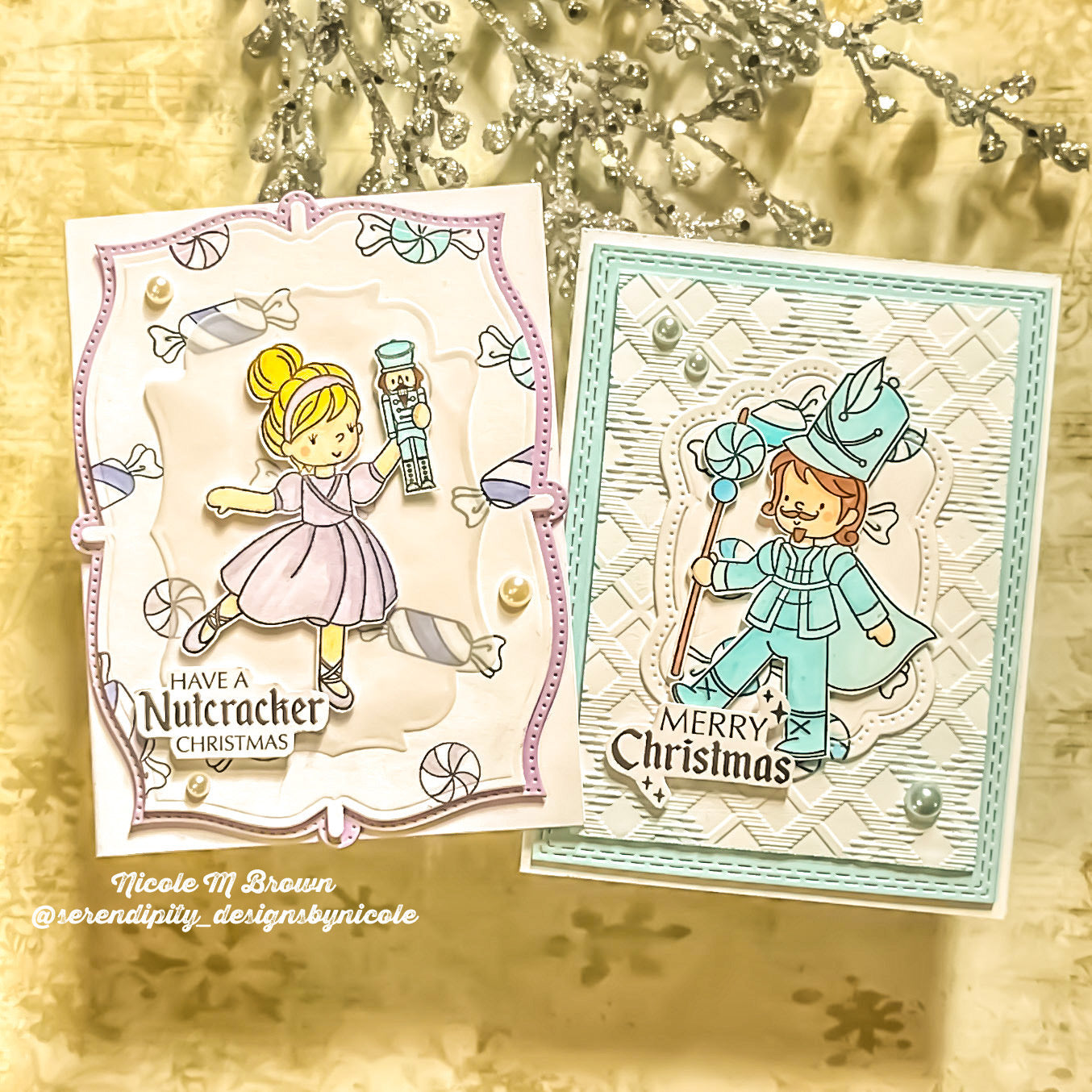 Simon Says Stamp Nutcracker Christmas Wafer Dies 1496sdc And Everything Nice Christmas Cards