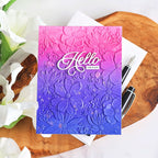 Simon Says Stamp Nuvelli Script Hello Wafer Dies s1035 Happy Camper Hello Card | color-code:ALT02