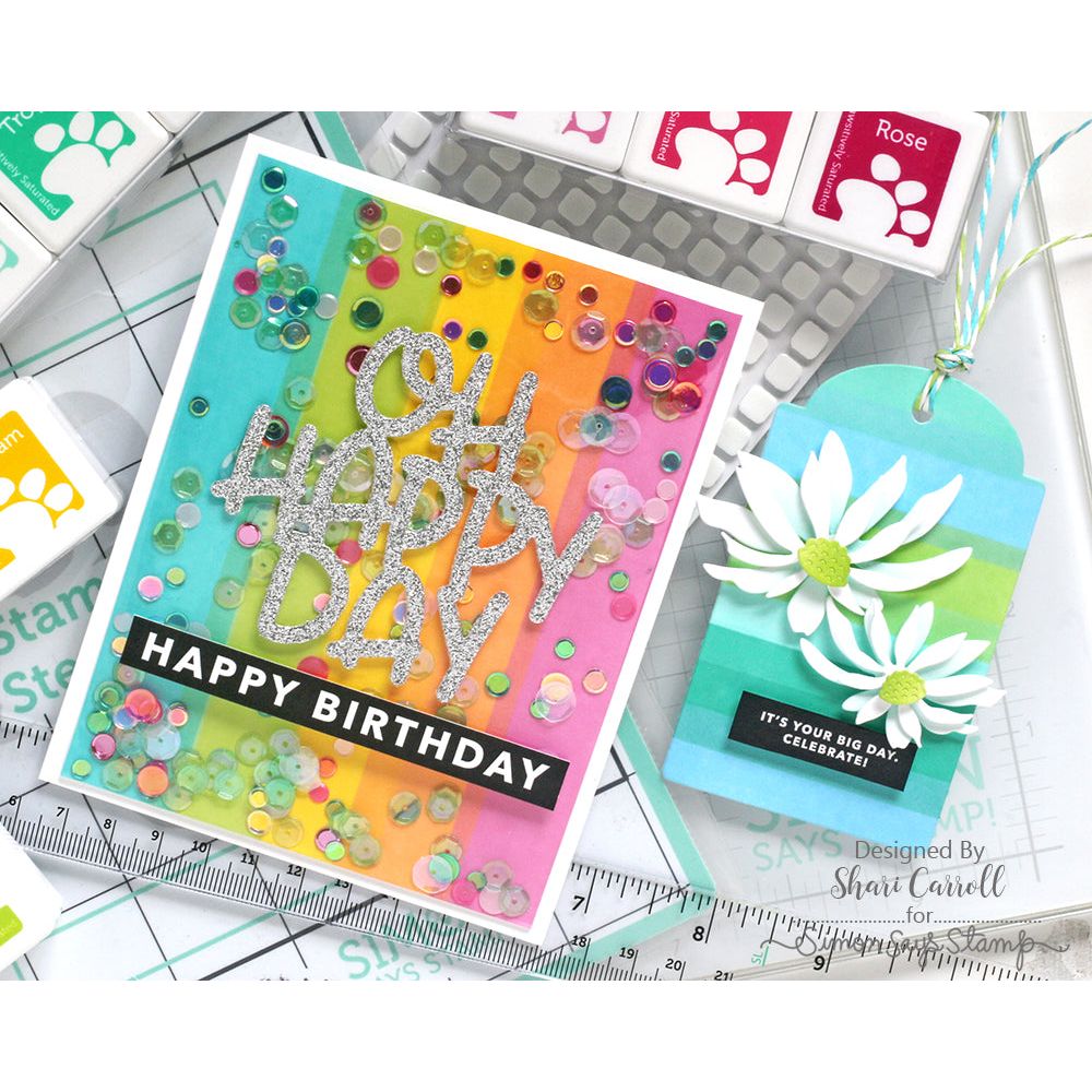Simon Says Stamp Oh Happy Day Wafer Dies sssd112822 Out Of This World Oh Happy Day Card | color-code:ALT08