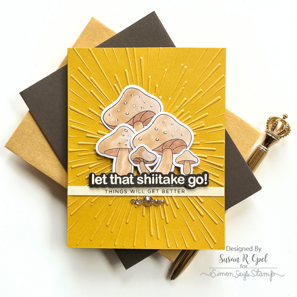 Simon Says Stamp To Love Collection I Want It All Stamps and Coordinating Dies set911sd Encouragement Card