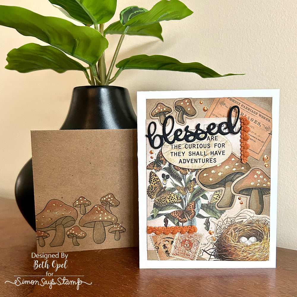 CZ Design Stencil Oh Shiitake czt011 Favorite Things Blessed Card | color-code:ALT02