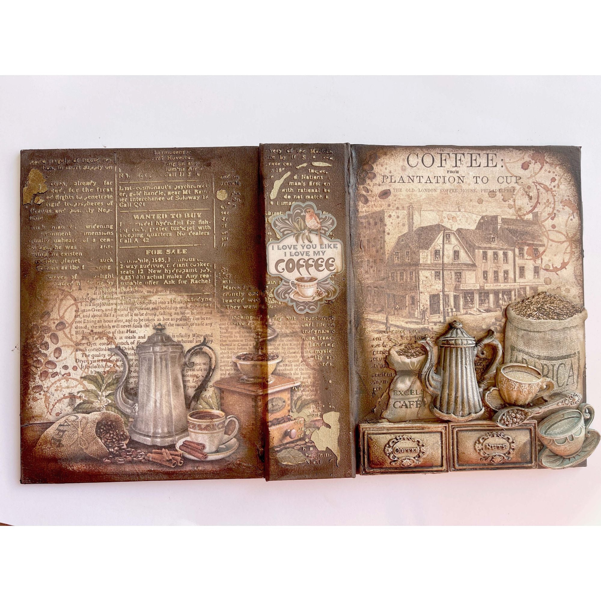 Stamperia Coffee And Chocolate Daily News Stencil kstd149 album